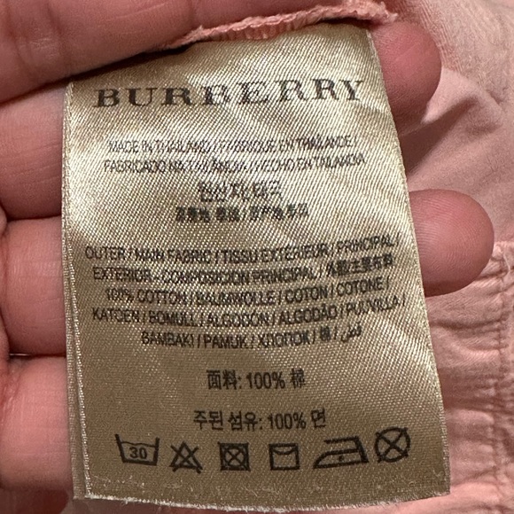 Burberry Men’s Peach Slim Fit Chino Pants - Picture 11 of 11